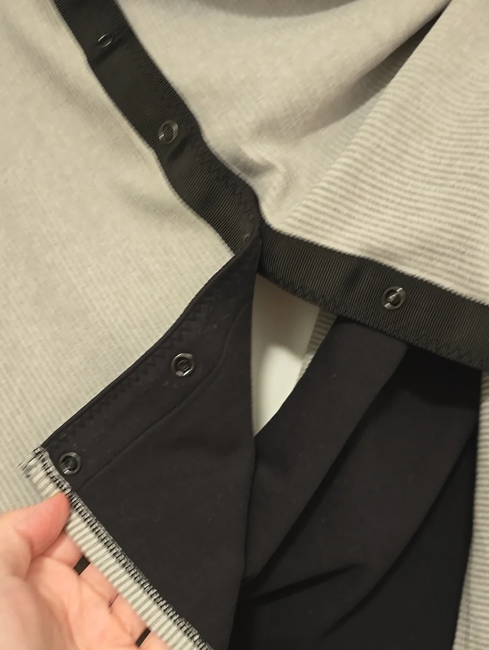 Lululemon Vinyasa Scarf Black And Grey Convertible Scaef/ Shawl